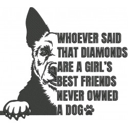 A Girl's Best Friend Dog Quote 